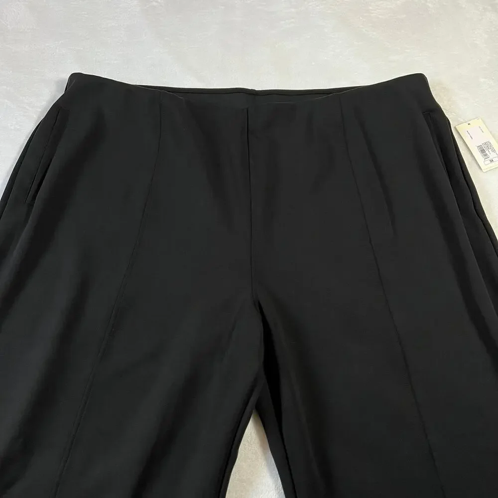 NEW a new day High Rise Wide Leg Pull On Pants Size 3X Casual Minimalist Comfy